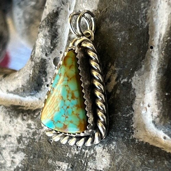 Number 8 Turquoise Pendant - Picture 3 of 5